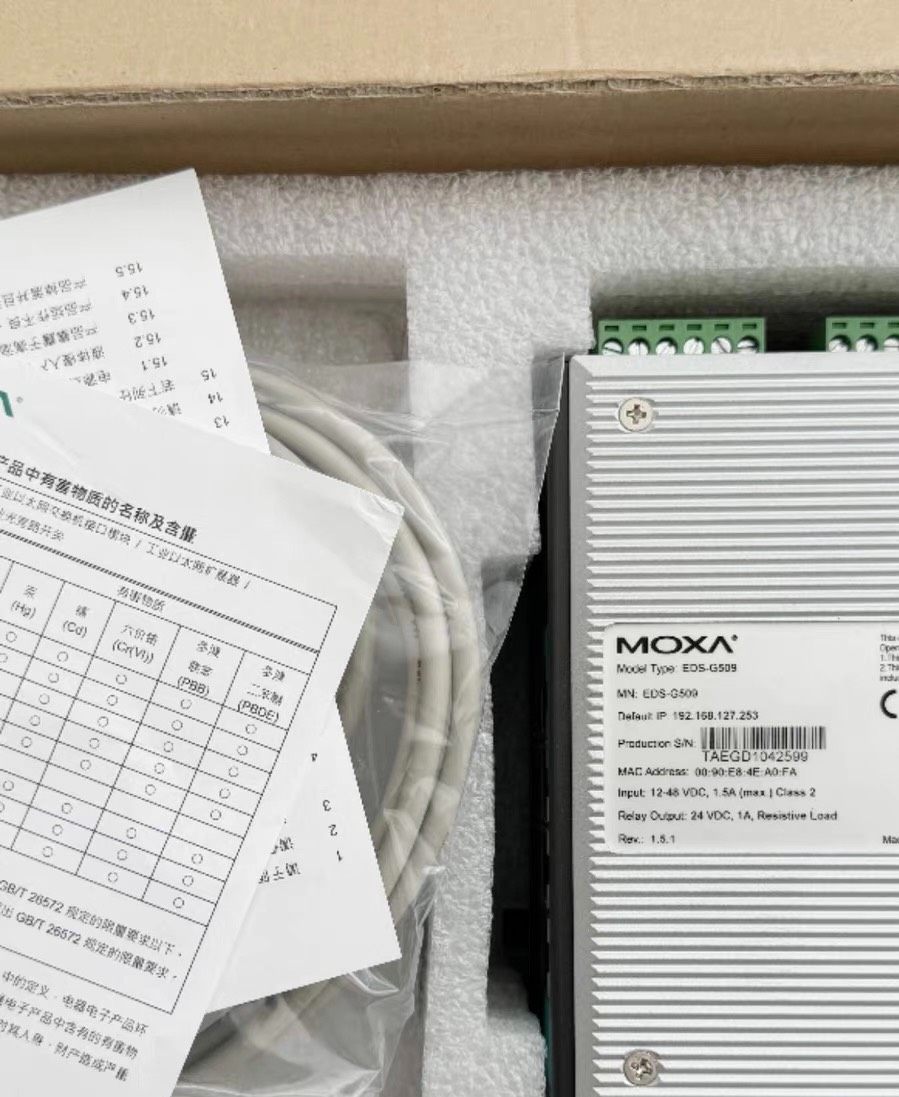 摩莎MOXA EDS-G509  EDS-G509-T千兆宽