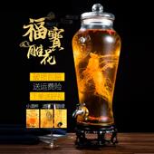 加厚人参泡酒瓶带龙头10斤20斤药酒白酒坛子泡酒酒瓶玻璃瓶密封罐