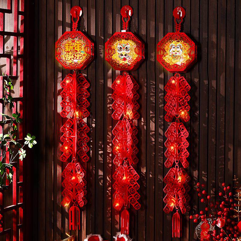 2026马年鞭炮挂件过年福字装饰新年室内挂饰氛围布置春节用品