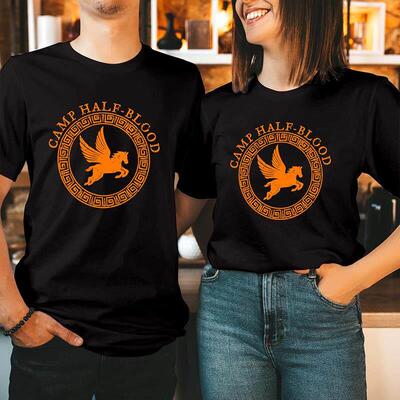 Orange Camp Half Blood Chronicles Branches unisex t shirt棉
