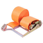 4寸双钩捆绑器 摩托车涤纶钢架捆绑器棘轮货车货物加宽捆绑带