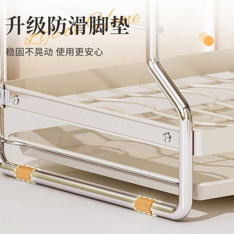 碗碟收纳架厨房置物架多功能放碗架碗筷收纳盒柜碗盘沥水架