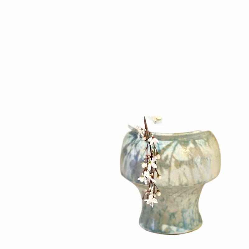 海虹景品垂丝茉莉绿植假花客厅小型中古桌面玄关装饰摆件