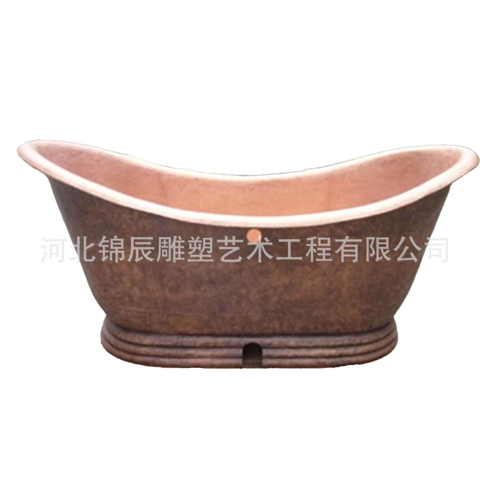 锻造铜浴缸錾刻器具传统工艺人工制作室内装饰铜浮雕铜圆雕不锈钢