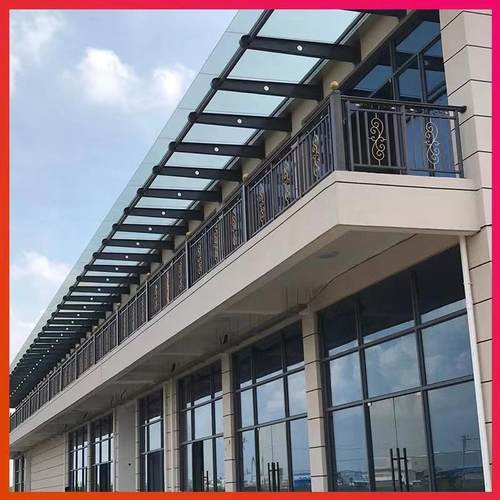 可定制玻璃雨棚钢梁牛腿支架钢架雨搭挑梁H钢结构碳钢不锈钢现