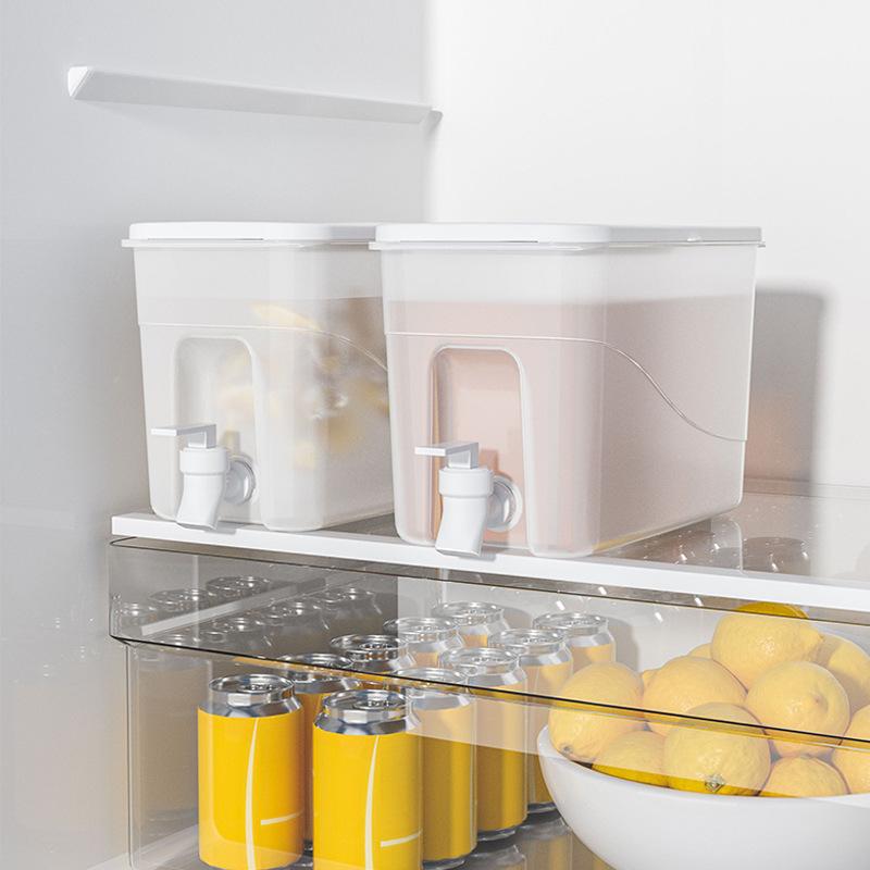 4l带龙头大容量冰箱冷水壶水果茶凉水壶家用装水饮料桶冰水杯果汁