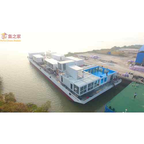 超大型集装箱式游泳池、三合一拼装结构，豪华邮轮上建造