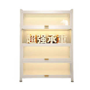 厨房置物架落地多层防尘收纳家用碗柜餐边柜橱柜储物柜 牧仙新款