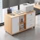 文件柜公桌边柜侧办柜带VJF轮桌下屉柜储物矮柜小柜子移动收纳柜