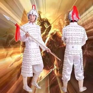 正品 旦年会学剧话演出 租年黑色铠甲盔甲生运动会会走秀元