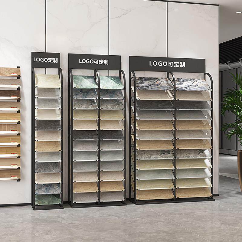瓷砖样品展示架整体橱柜门样板展架色板生态板铝扣板石材地砖样品