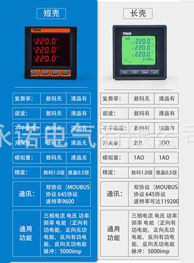 智能电表PMF632B PMF633B PMF633C PMF633E监测电流电压智能采集