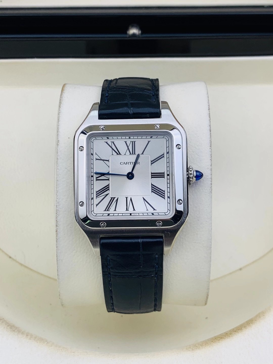 一口价[9.8新]卡地亚山度士(大号)WSSA0022石英男士手表正品