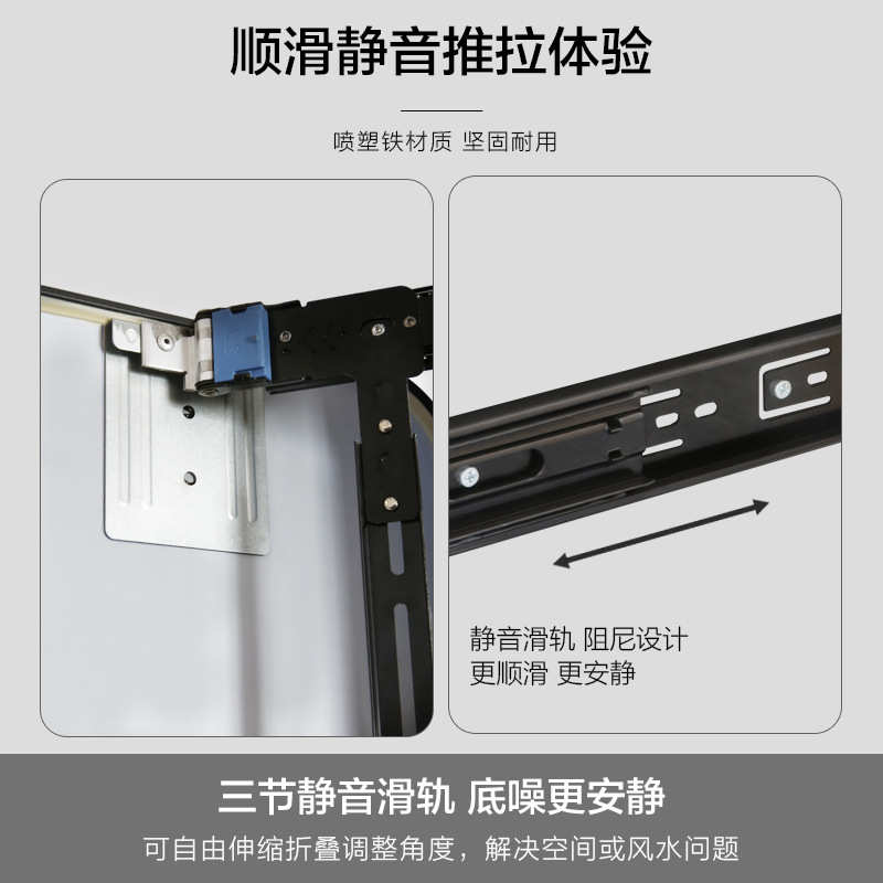 暗镜穿衣镜伸缩推拉折叠免衣柜新款打孔全身旋转试藏式镜子