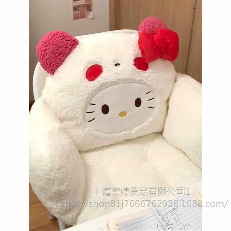Hellokity坐垫护腰防屁股痛学生久坐椅子坐垫靠背一体久坐不累ins