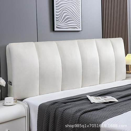 木头床头罩罩新款防撞实木铁床头套免洗科技布带海绵靠垫高端大气