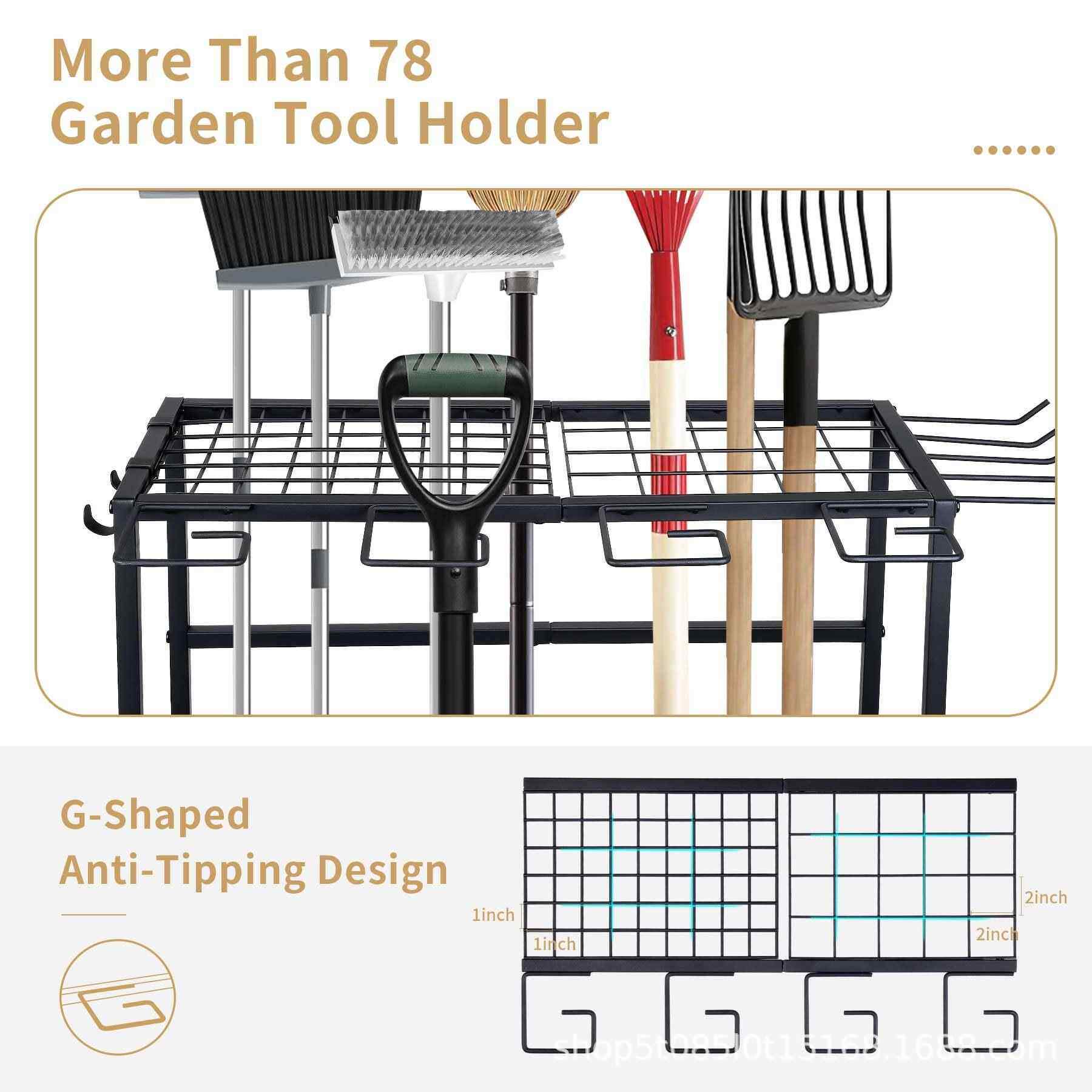 庭院工HCS具物架具铁室内室外花园工收纳艺架园林农具储架