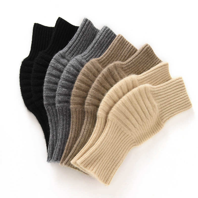 100羊绒护膝女秋冬季重磅加厚山羊绒护膝盖关节男护腿批发