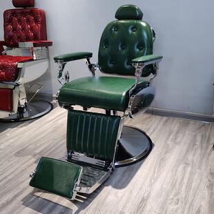 Barber美发专用沙发椅 可升降旋转复古放倒理发椅 高端现代简约款