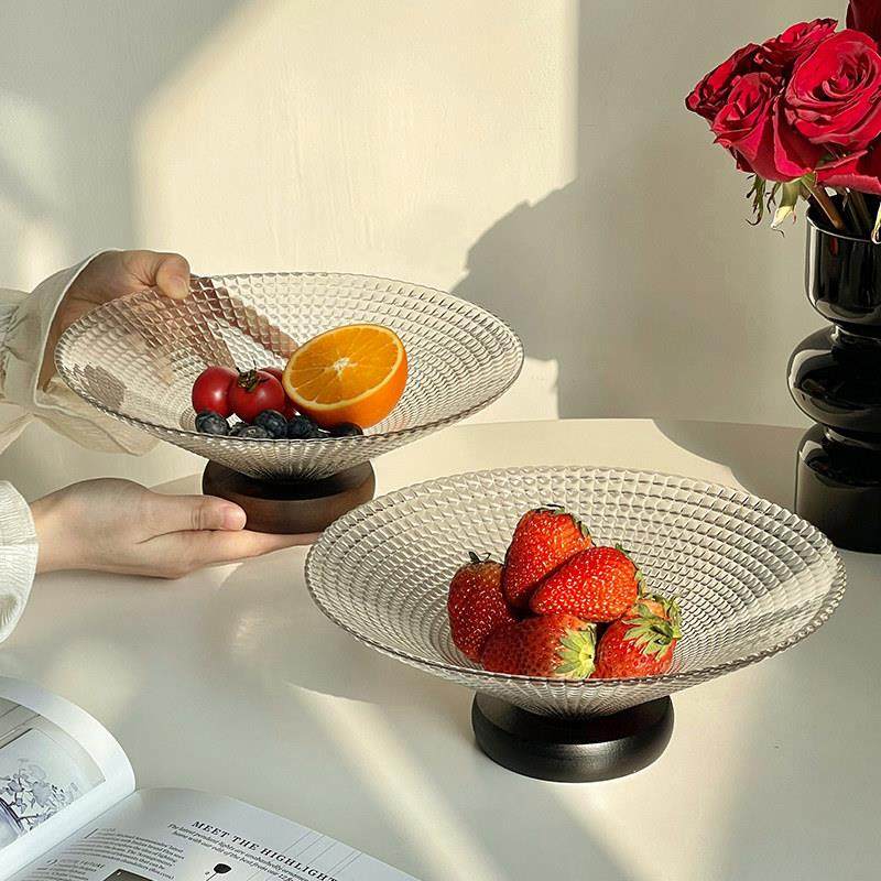 玻璃水果盘客厅茶几家用轻奢高档前台糖果托盘坚果干果零食摆放盘,餐饮具,果盆/果盘/果篮,淘宝优惠券,粉丝福利购,淘宝优惠卷