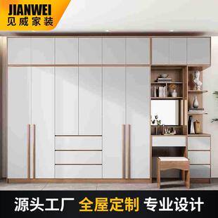 卧室衣柜一门到顶简约现代整体衣柜衣帽间起居型全屋家具上门安装