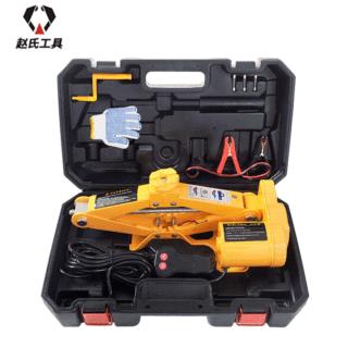 跨境供应电动千斤顶轿车SUV通用DC12V2T/3T剪式车载千斤顶套装