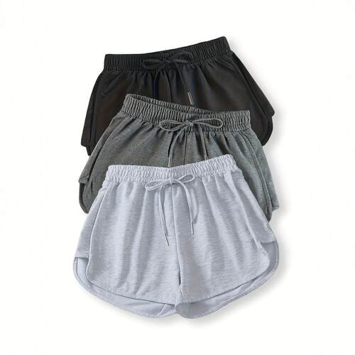 Women Casual Drawstring Shorts, Soft Lightweight Lounge