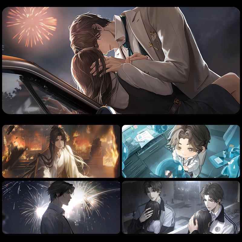 易遇滑鼠垫超大世界之外周边动漫游戏电竞办公桌面宿舍键盘垫定制