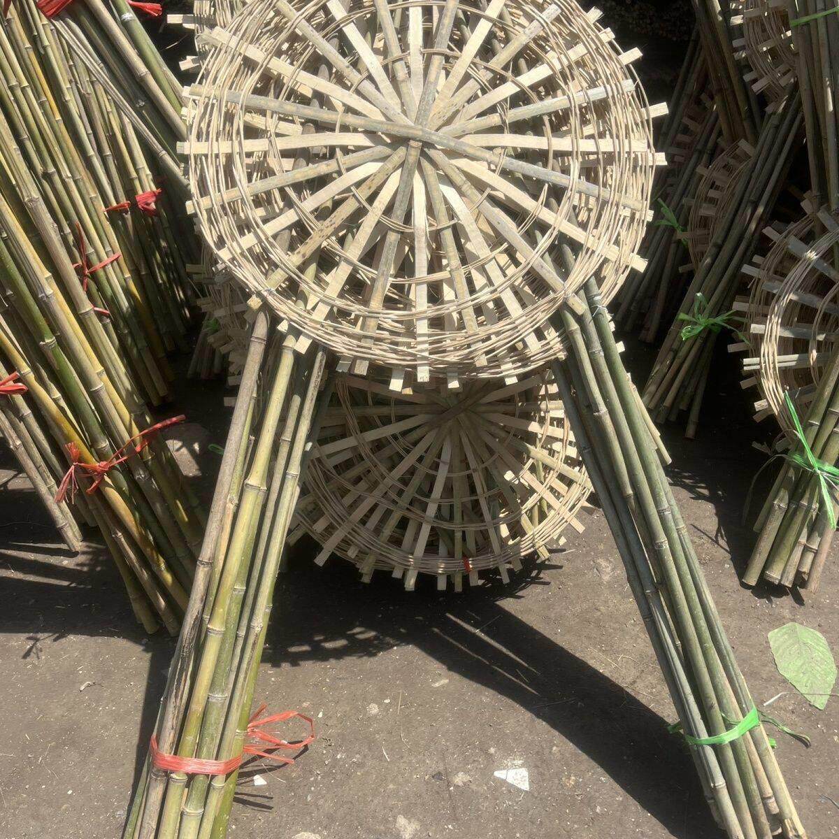 鲜花花圈架子花圈架子竹编花圈架子手工制作鲜花花圈 插菊花架子