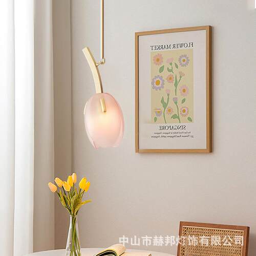 花苞铃兰客厅灯枝形吊灯北欧极简灯具蜡烛餐厅树杈郁金香