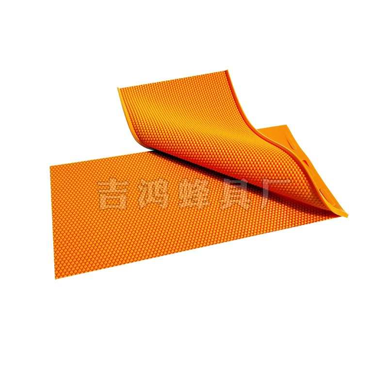 硅胶巢础模板 中意蜂巢础机深房DIY手工蜂蜡巢础片模具颜色随机