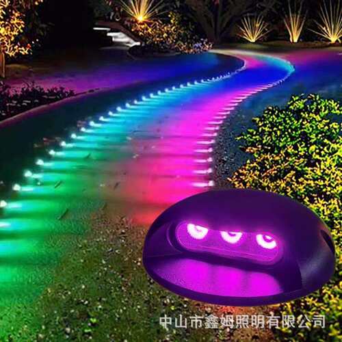 步道灯明装地埋灯led户外防水过道龟壳灯侧发光广场别墅埋地灯