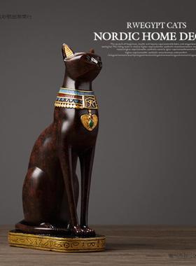 柜埃创及猫咪猫神意小摆件家装饰居品客GnRwQwnE厅酒玄关卧室房间
