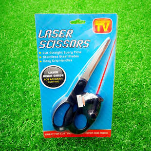多功能剪刀 激光剪刀laser scissors 家用激光剪刀 红外线剪刀