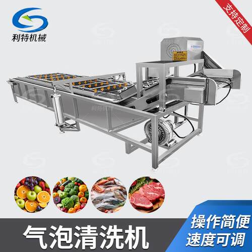 香菇气泡清洗机菌菇类专用清洗设备多功能洗菜机工厂现货