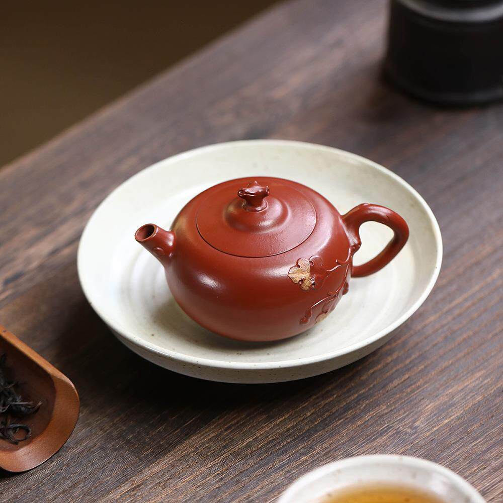 宜兴砂壶大红袍福禄壶手紫工贴绘葫芦202512茶壶壶泡茶品小壶单功