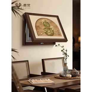 荷花2025新款电表箱挂画葫芦配电箱遮挡装饰画新中式电箱盖面板画