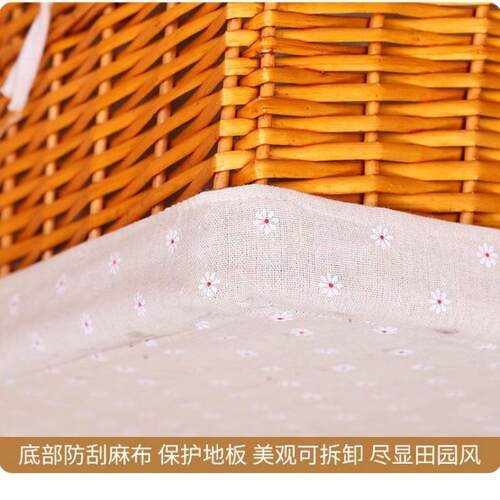 S7K收纳筐藤编收纳箱柳编脏衣篮玩具收纳筐脏衣服收纳筐杂物箱储