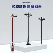 仿古监合44控立立杆组分拼接柱段监控杆工程专用户外新中式 景区立