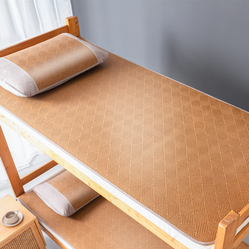 日本SANH凉席藤席夏季竹草席单人学生宿舍冰丝席藤编可折叠软席子