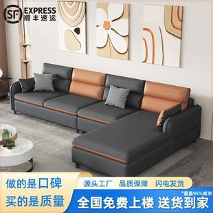 意式 新款 极简猫爪布沙发沙发客厅奶油风布艺沙发贵妃轻奢沙发