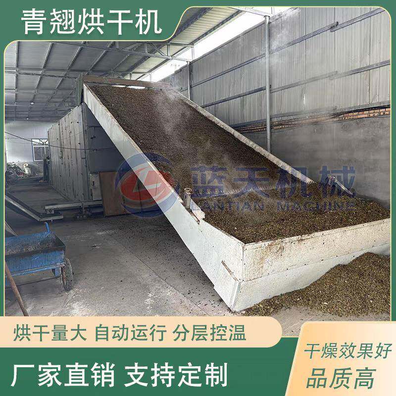 青翘烘干加工设备药材运输带焙干炉生物颗粒大型药材连翘烘干机