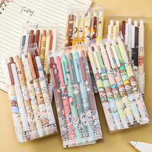 Zoecor 6Pc/Lot Kawaii Gel Pen Set Cute Ballpoint Pens руч