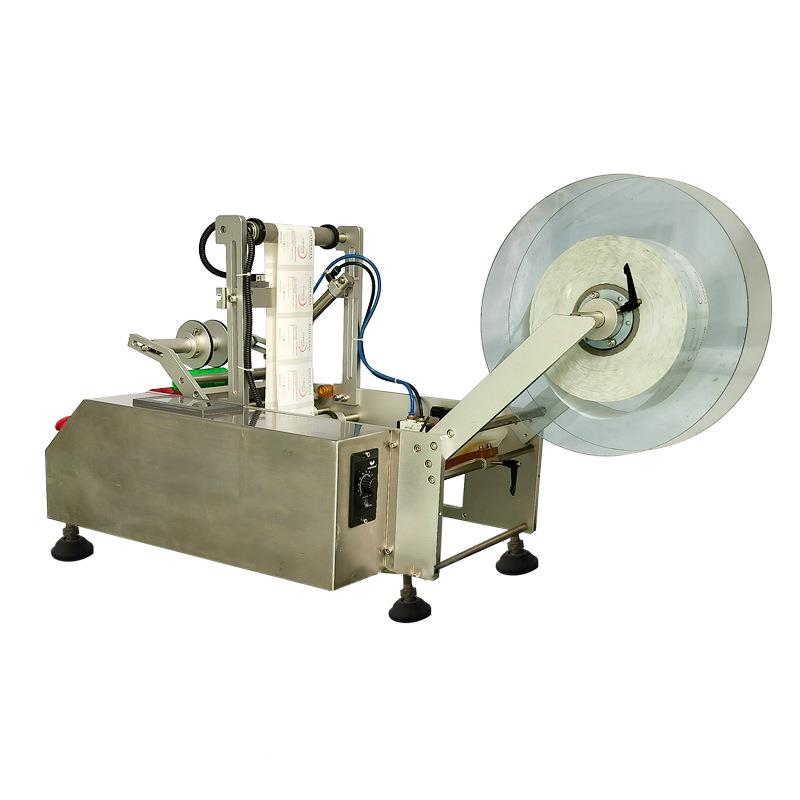 自动圆252瓶贴标玻机璃瓶罐头饮料酒瓶日化纯半净水小型不干胶签