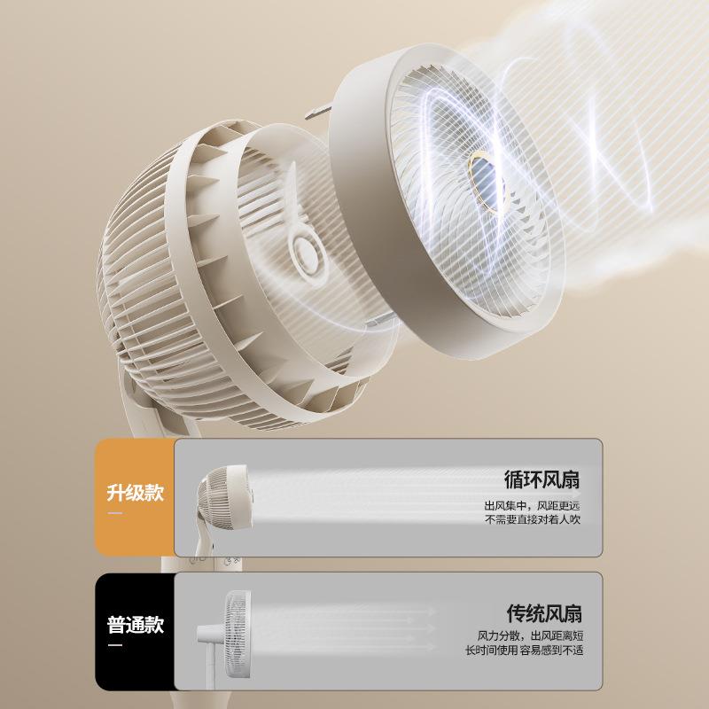 新款直销新款空气循环扇家用智能预约台式大风力电风扇涡轮立式落