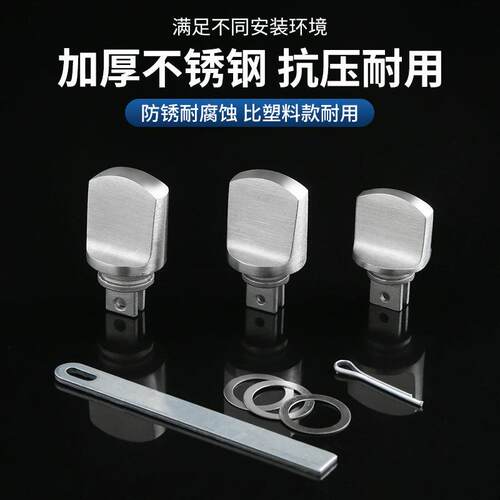 反锁钮防盗门锁内反锁旋钮不锈钢入户门把手保险通用大门配件大全