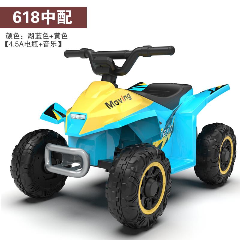 高档牧川儿童电动车四轮带宝宝沙滩汽孩男女小童玩车具车可坐人车