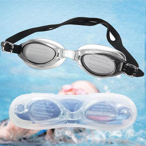Adult High-Definition Waterproof Swimming Goggles, Flat Lens