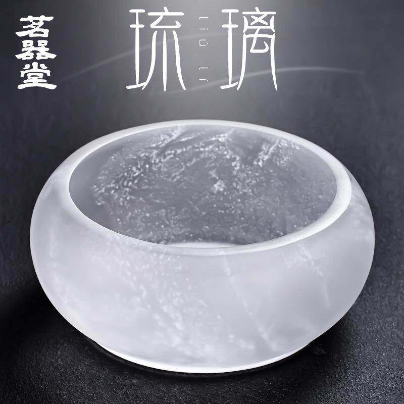 直销飘花琉璃茶洗冰冻烧茶杯洗杯碗水盂笔洗茶道建水茶具配件