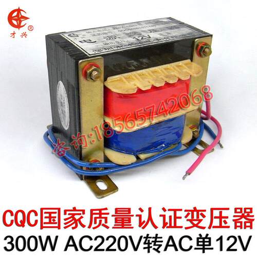 才兴E型电源变压器EI型低频变压器300W全铜足功率220V转变12V交流